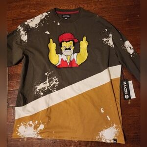 Makobi Mens Sz 4XL Longslevve Pullover BNWT